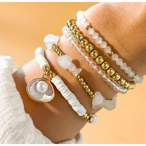 Vintage Classic White Gold Bracelet Sets